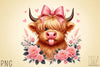 Highland Cow Valentine Clipart Bundle