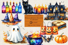 Halloween Haven Clipart - CraftNest - Digital Crafting and Art