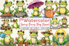 Spring Frog Clipart Bundle