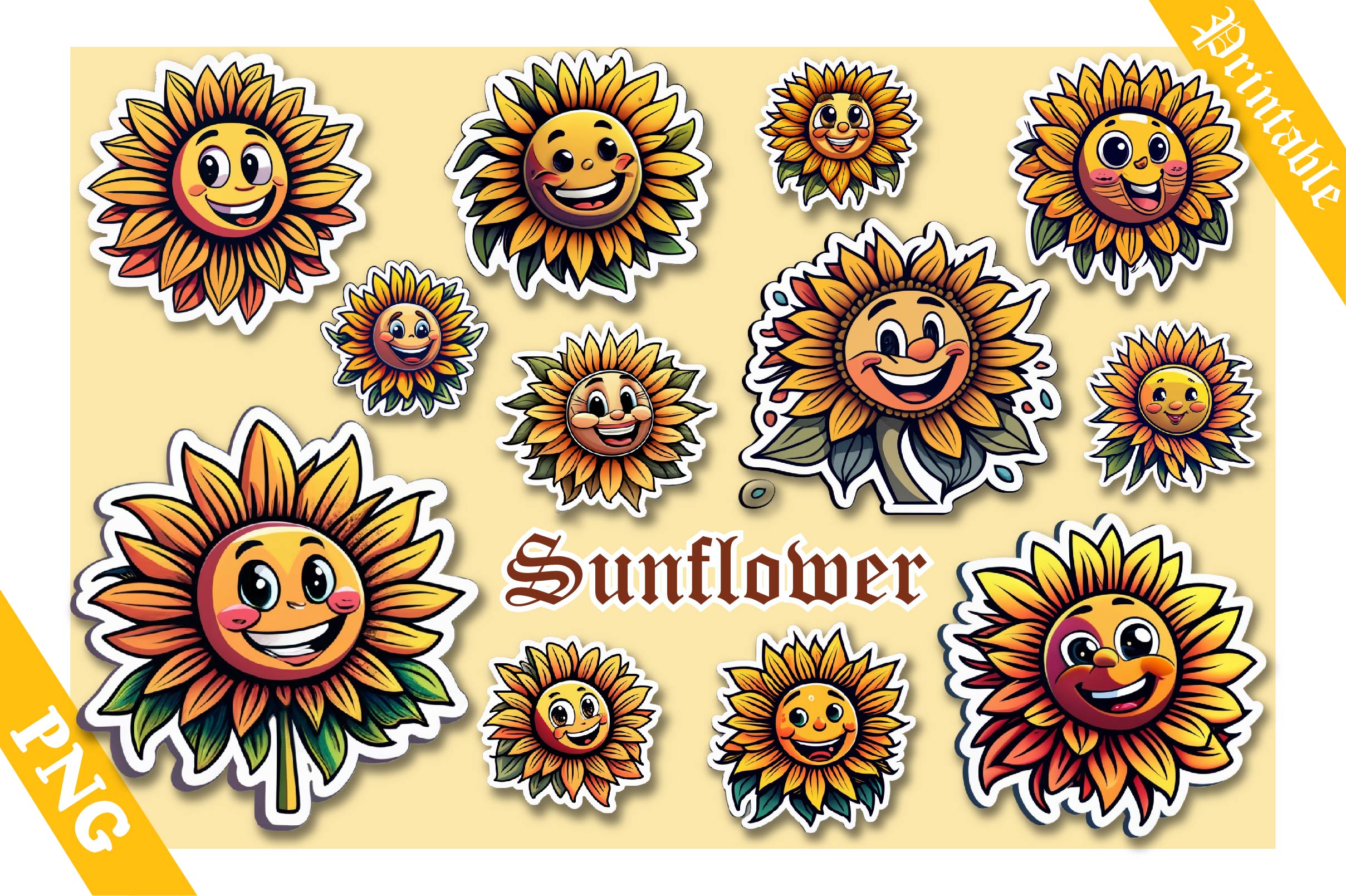 Sunflowers Sticker