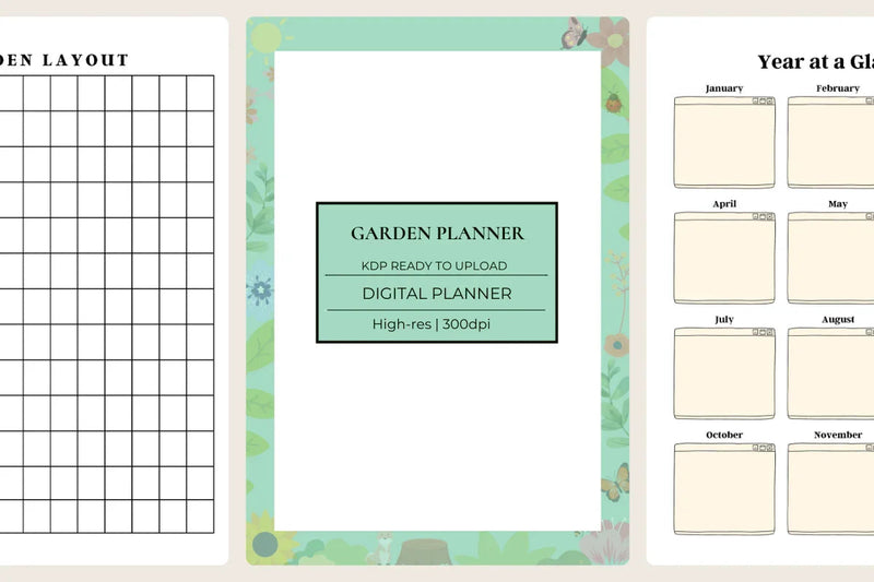 Garden Planner KDP Planner - CraftNest - Digital Crafting and Art