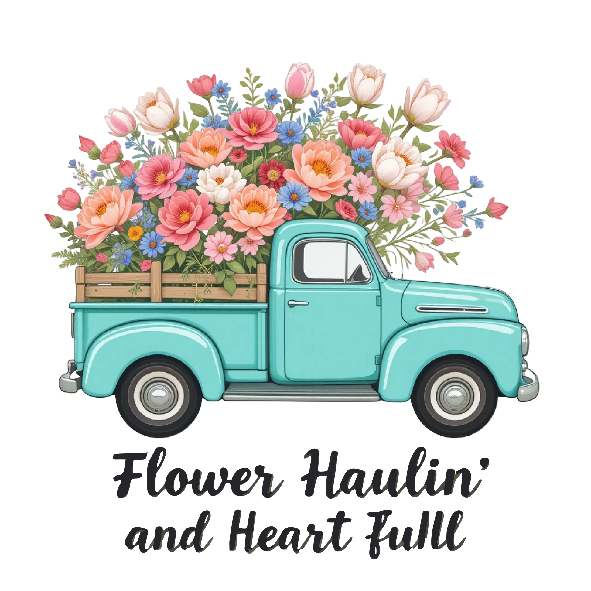 Pastel Farm Truck Flowers Clipart Bundle - CraftNest - Digital Crafting and Art