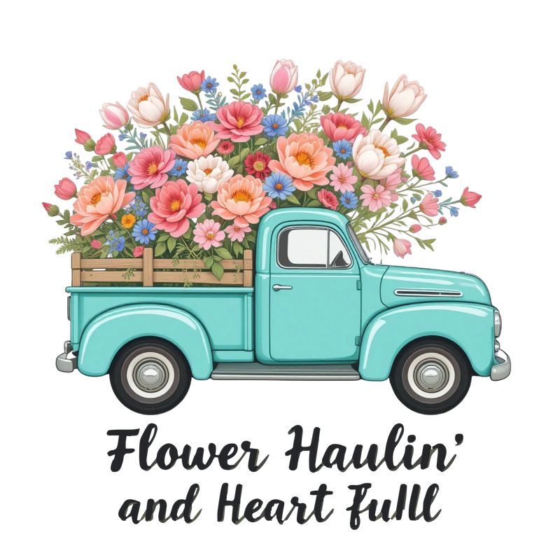 Pastel Farm Truck Flowers Clipart Bundle - CraftNest - Digital Crafting and Art
