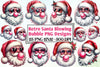Retro Santa Bubble Clipart Bundle