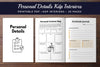 Personal Details Planner