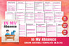 In My Absence Planner