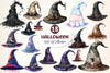 Halloween Witch Hat Clipart Bundle 2