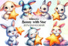 Bunny Star Clipart Bundle