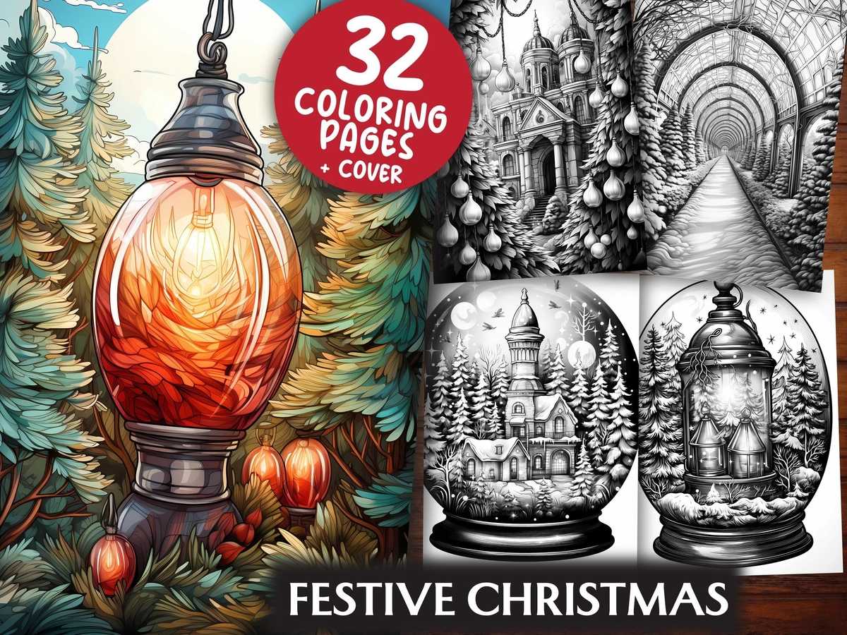 Festive Christmas Coloring Books
