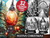 Festive Christmas Coloring Books