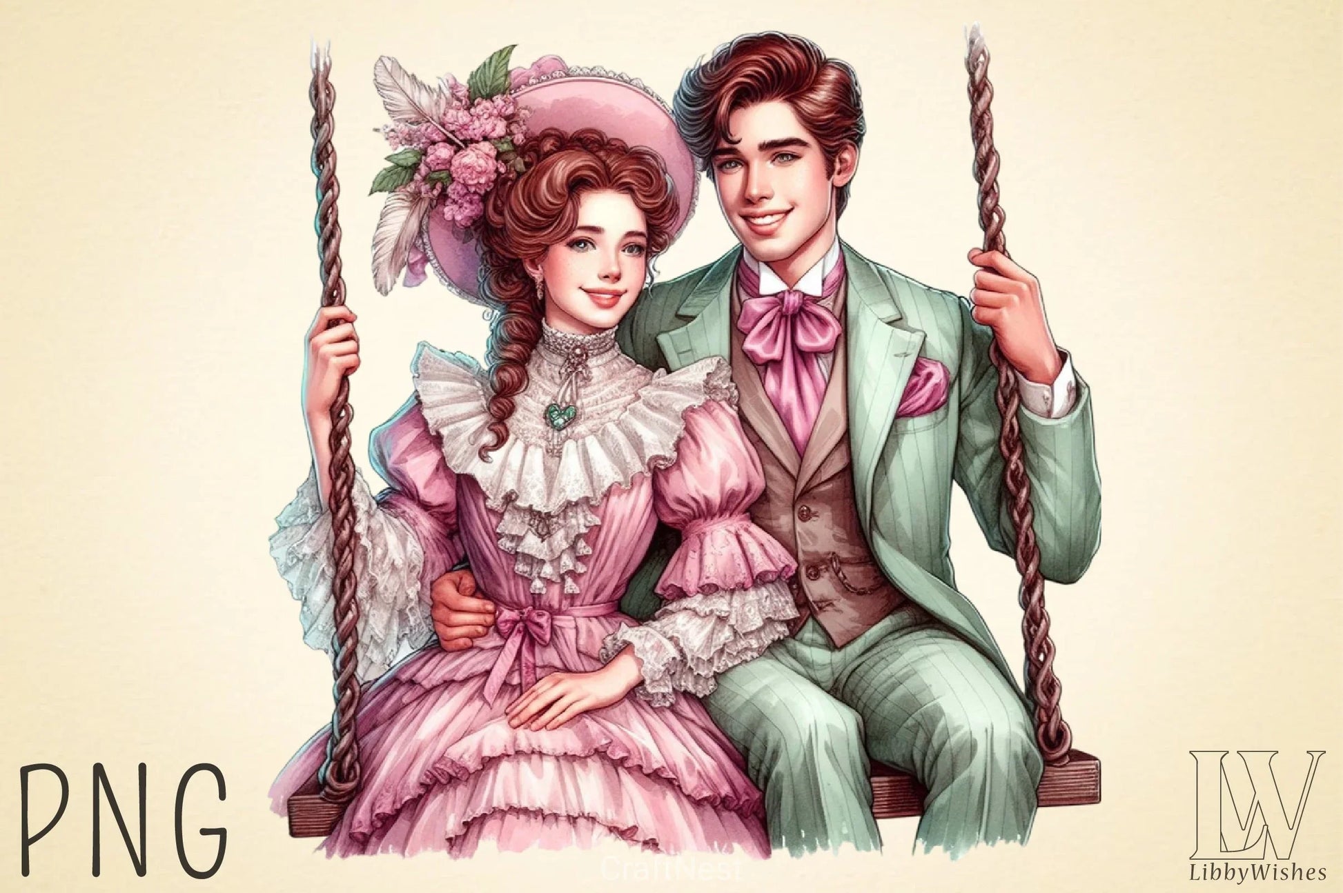 Valentine Romantic Couple Clipart Bundle 3 - CraftNest - Digital Crafting and Art