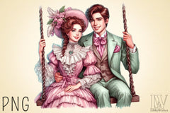 Valentine Romantic Couple Clipart Bundle 3 - CraftNest - Digital Crafting and Art