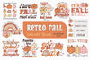 Retro Fall Clipart Bundle