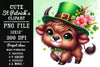 St Patrick'S Highland Cow Clipart Bundle