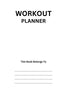 12 Week Workout Planner KDP Planner