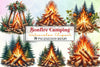 Bonfire Camping Clipart Bundle
