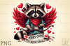 Valentine's Day Cupid Raccoon Clipart Bundle