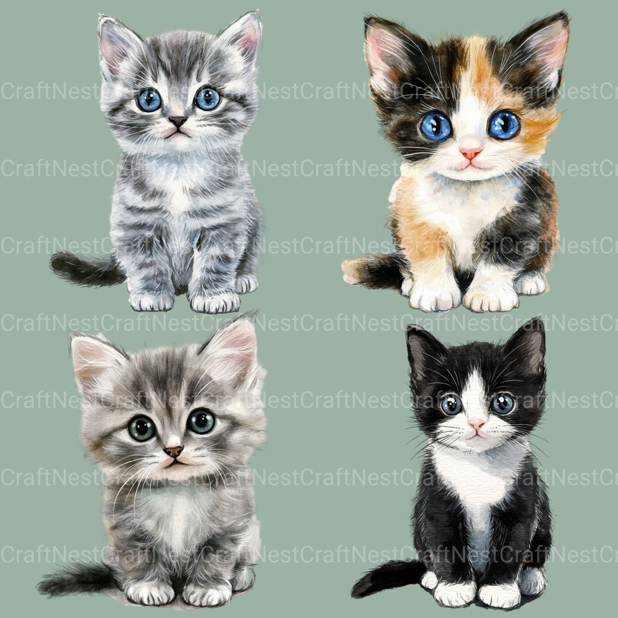 Kittens Clipart Bundle 3