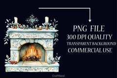 Pink & Blue Christmas Clipart Bundle - CraftNest - Digital Crafting and Art