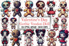 Gothic Voodoo Doll Clipart Bundle