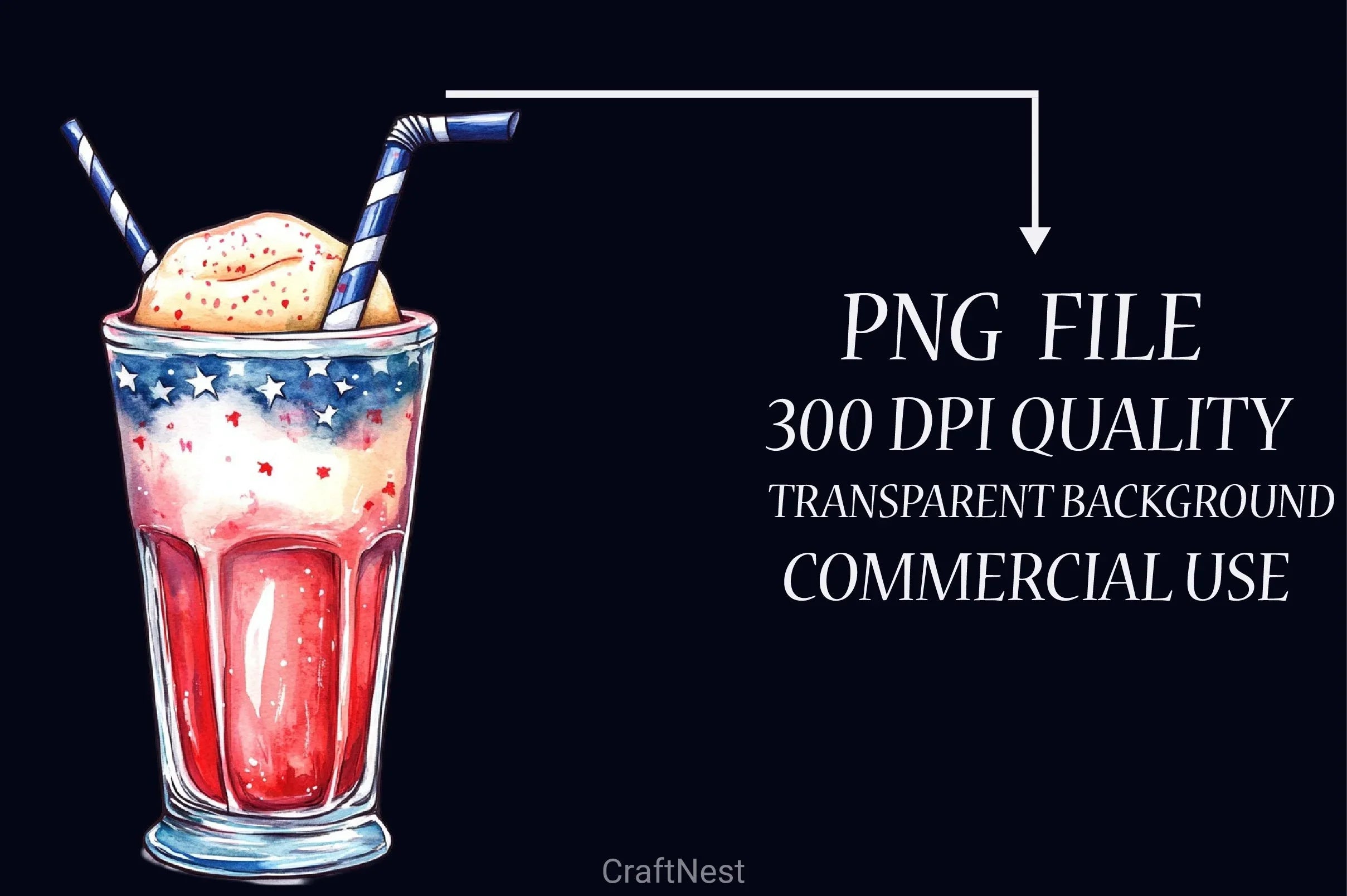 Fast Food 4th of July Clipart Bundle 1 - CraftNest - Digital Crafting and Art