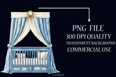 Baby's 1st Blue Christmas Clipart Bundle - CraftNest - Digital Crafting and Art