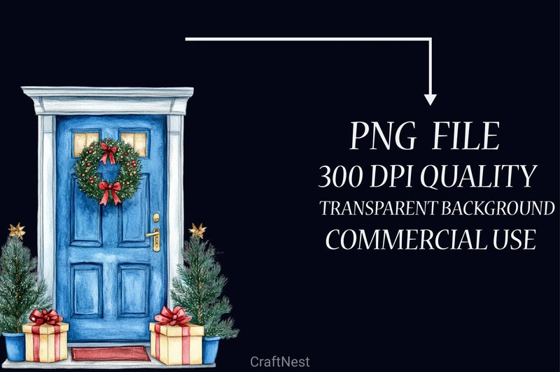 Blue Royalty Christmas Clipart Bundle - CraftNest - Digital Crafting and Art