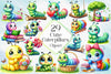 Cute Caterpillars Clipart Bundle