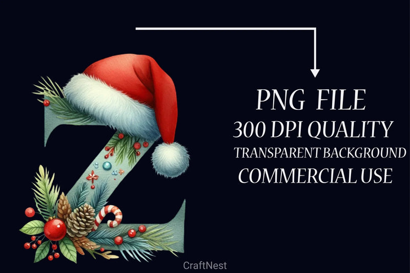 Christmas Alphabet Clipart Bundle 2 - CraftNest - Digital Crafting and Art