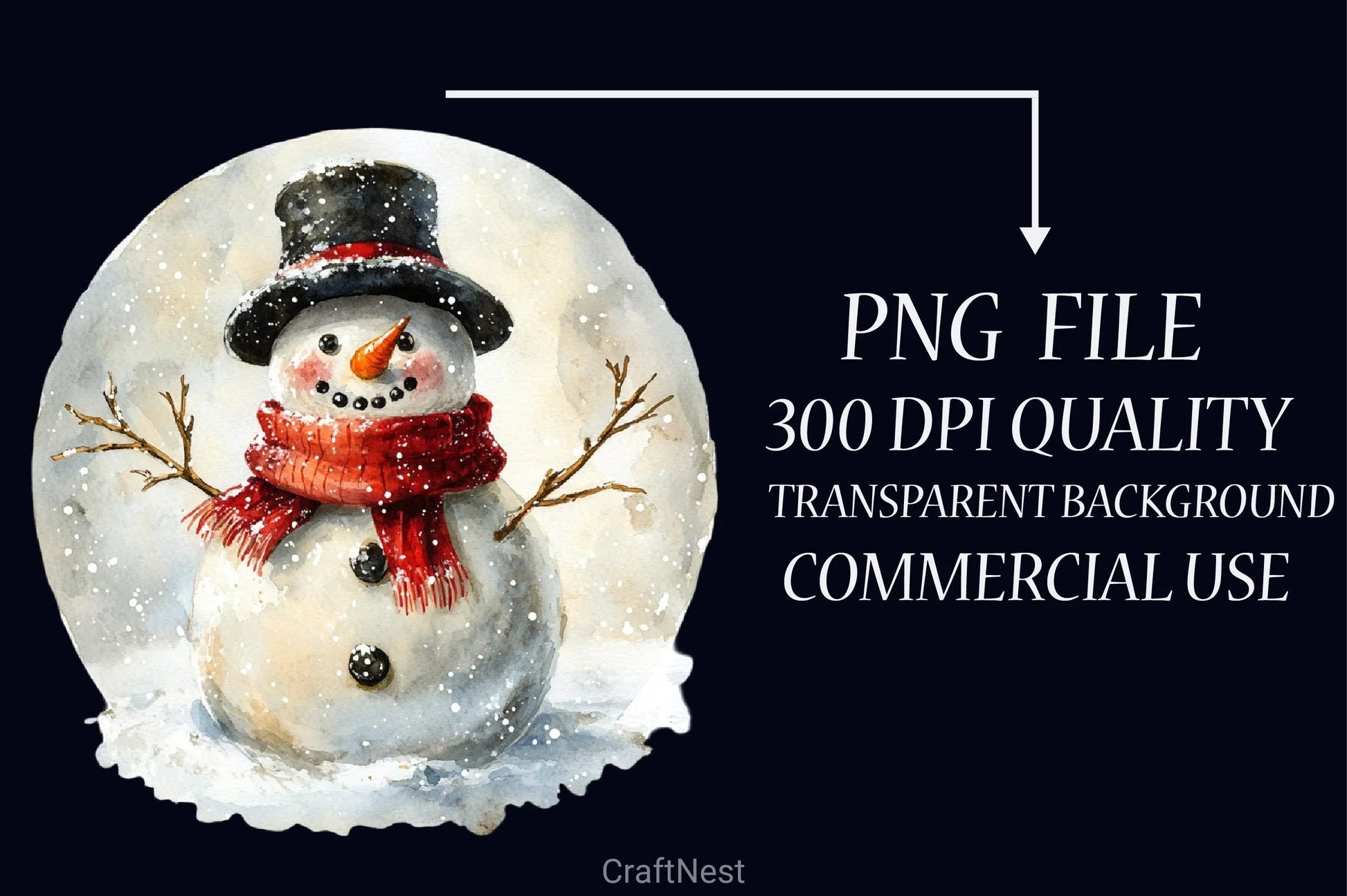 Christmas Snowman Clipart Bundle 15 - CraftNest - Digital Crafting and Art