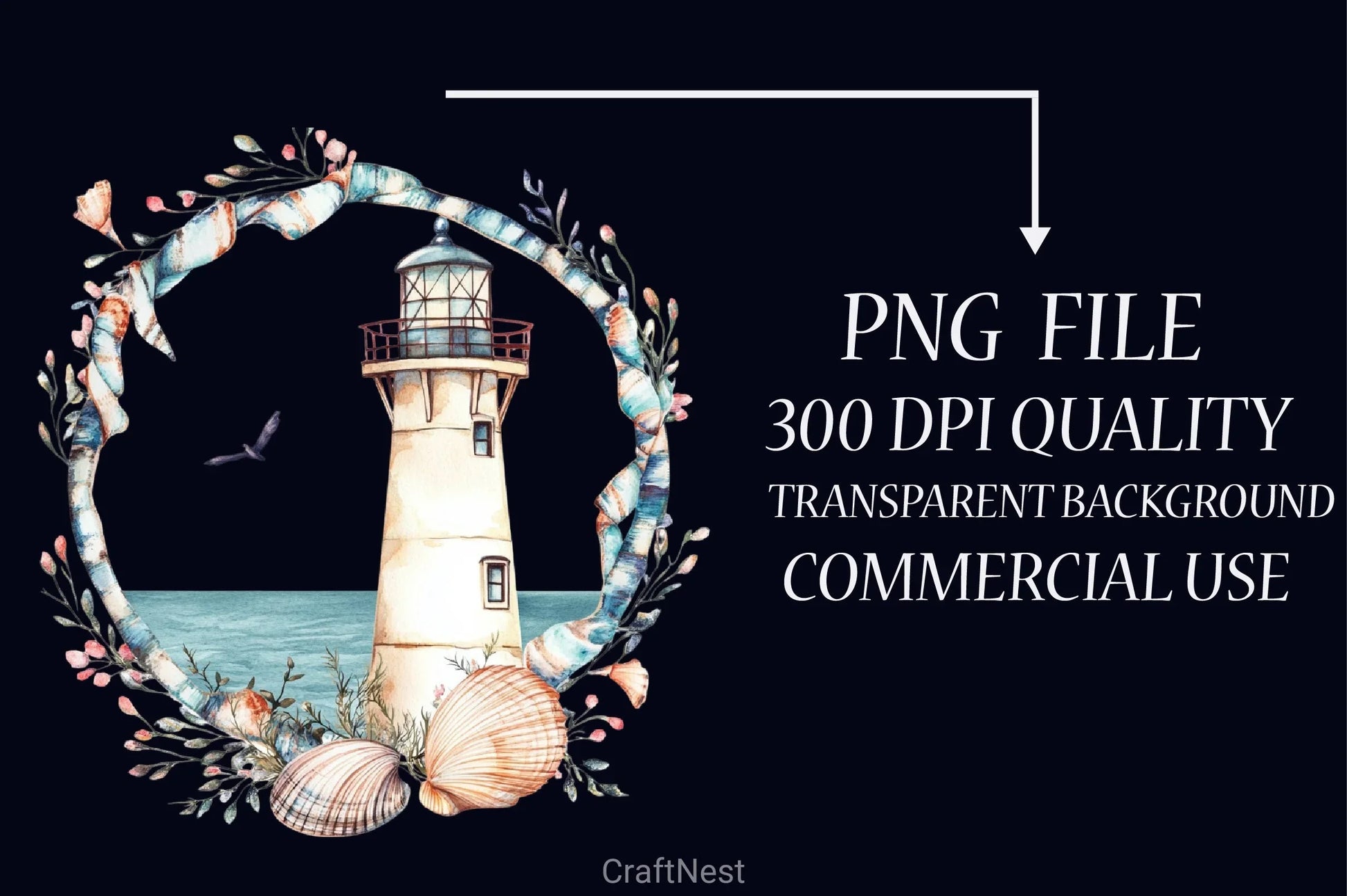 Coquette Coastal Fisherman Clipart Bundle - CraftNest - Digital Crafting and Art