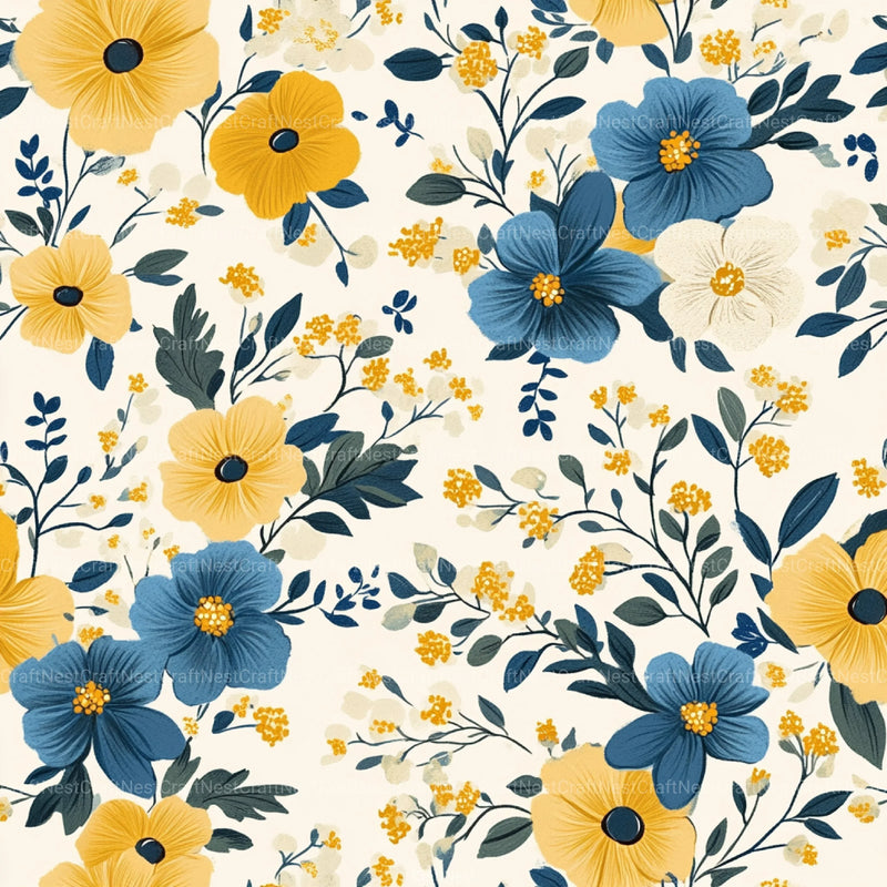 Floral Pattern Background Clipart Bundle 2 - CraftNest - Digital Crafting and Art