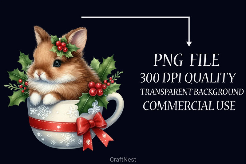 Christmas Mugs Clipart Bundle - CraftNest - Digital Crafting and Art