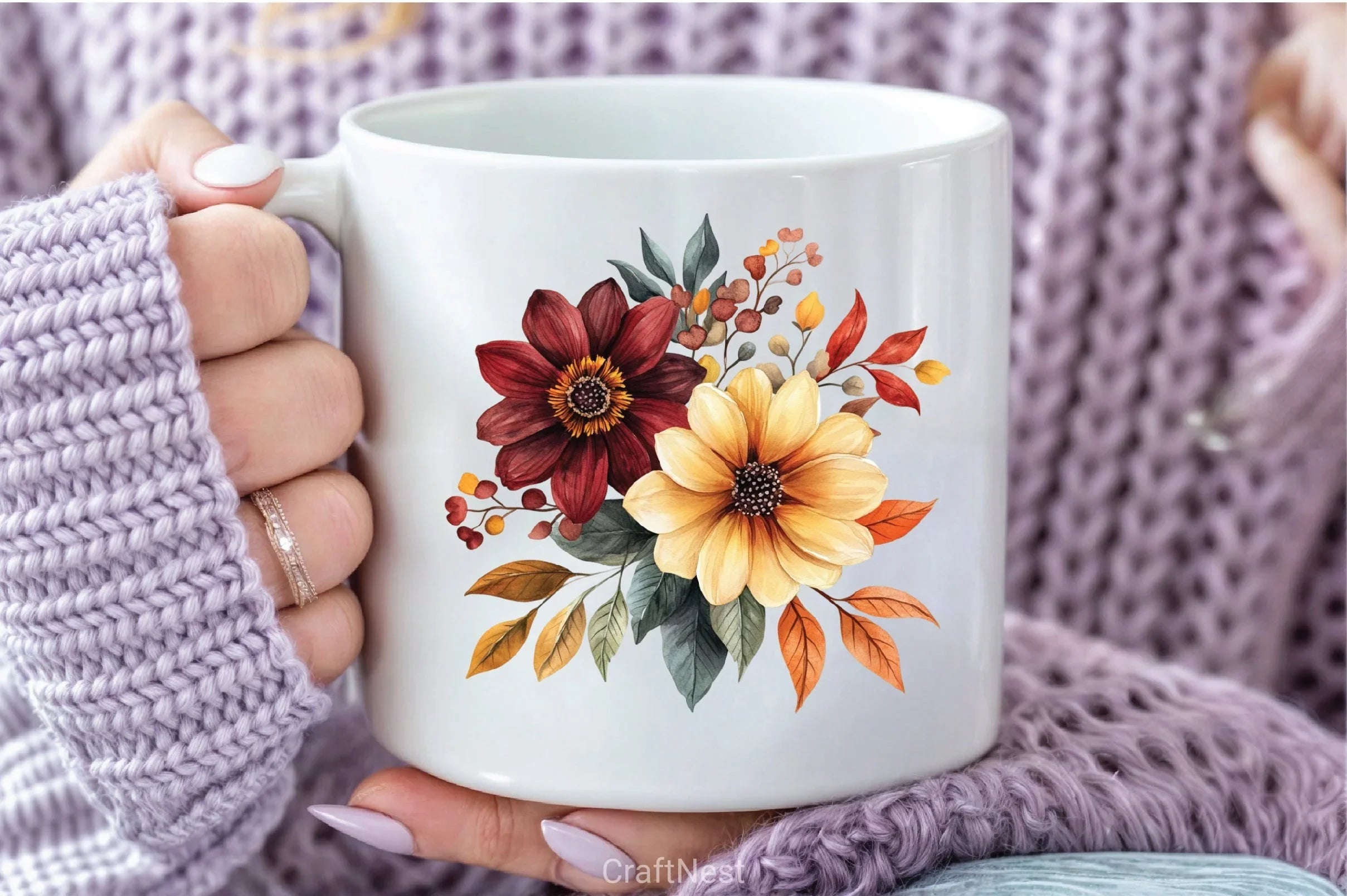 Burgundy Autumn Clipart Bundle 5 - CraftNest - Digital Crafting and Art