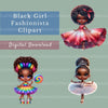 Black Girls Clipart Bundle