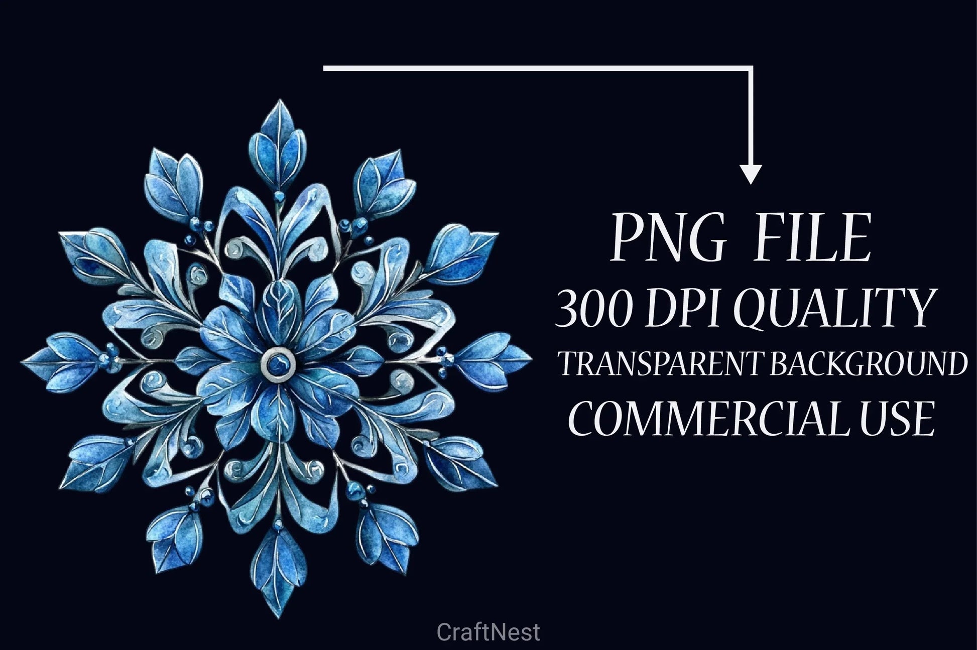 Cozy Christmas Blue Clipart Bundle - CraftNest - Digital Crafting and Art