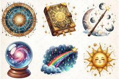 Magic & Celestial Clipart Bundle - CraftNest - Digital Crafting and Art