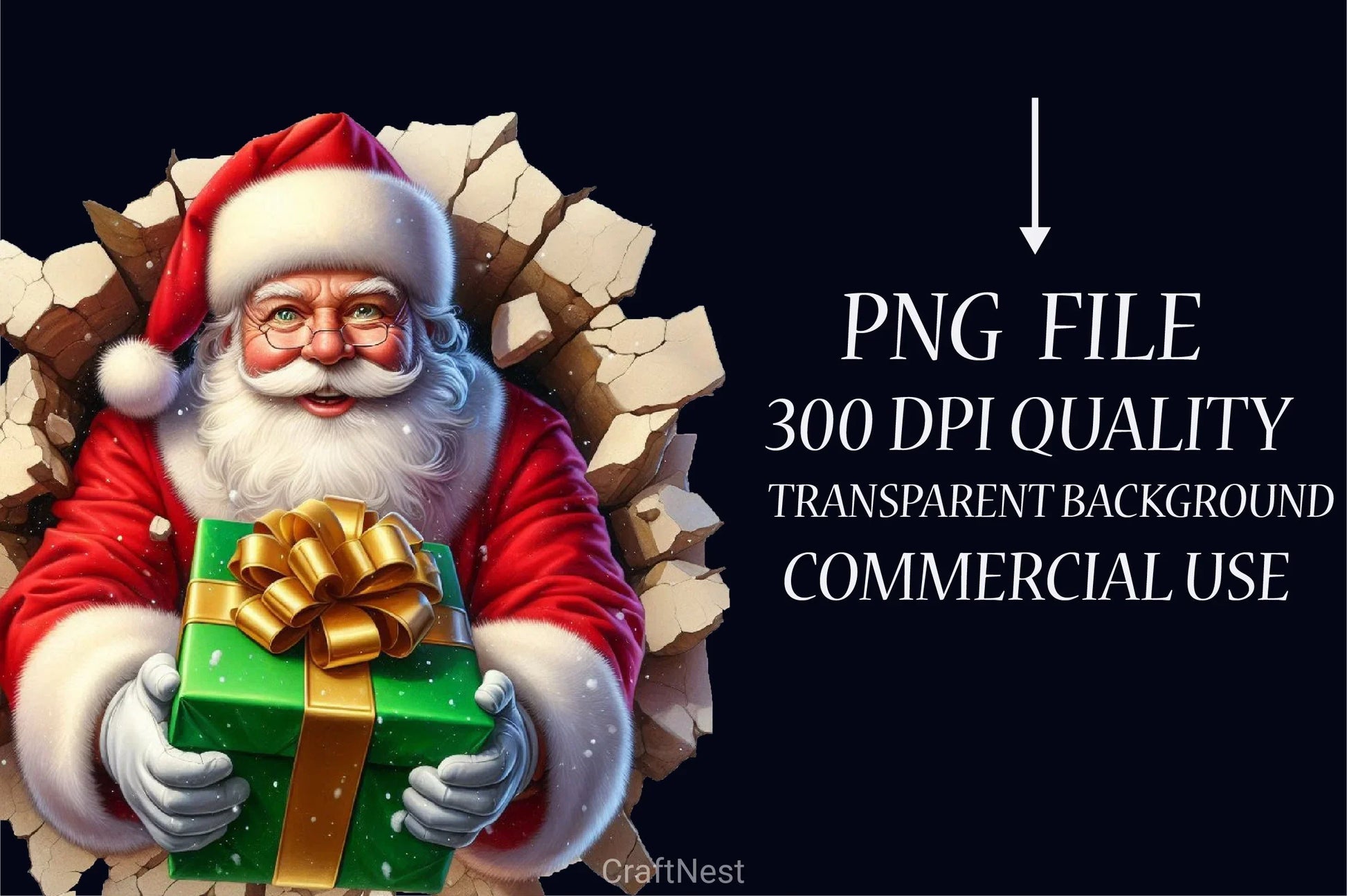 Christmas Santa Clipart Bundle 4 - CraftNest - Digital Crafting and Art