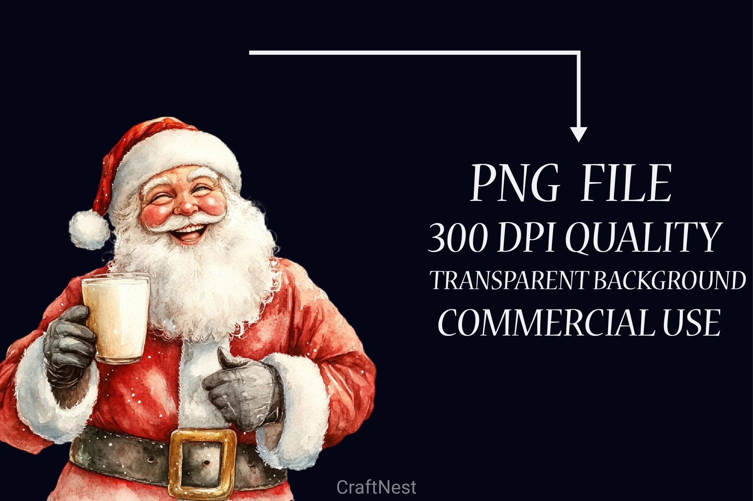 Retro Santa Claus Face Clipart Bundle - CraftNest - Digital Crafting and Art