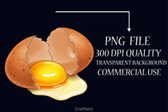 Fried Eggs Clipart Bundle - CraftNest - Digital Crafting and Art