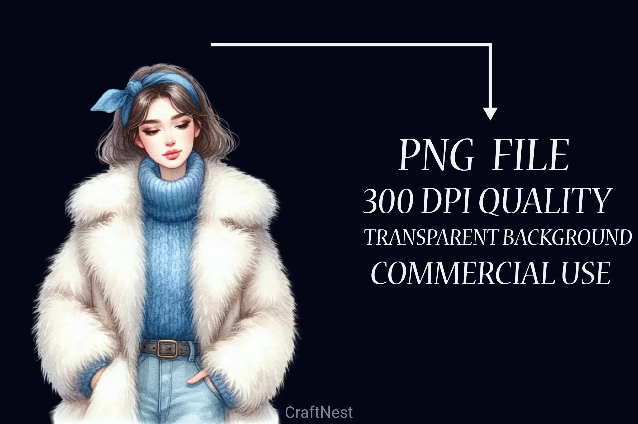 Blue Christmas Clipart Bundle 10 - CraftNest - Digital Crafting and Art