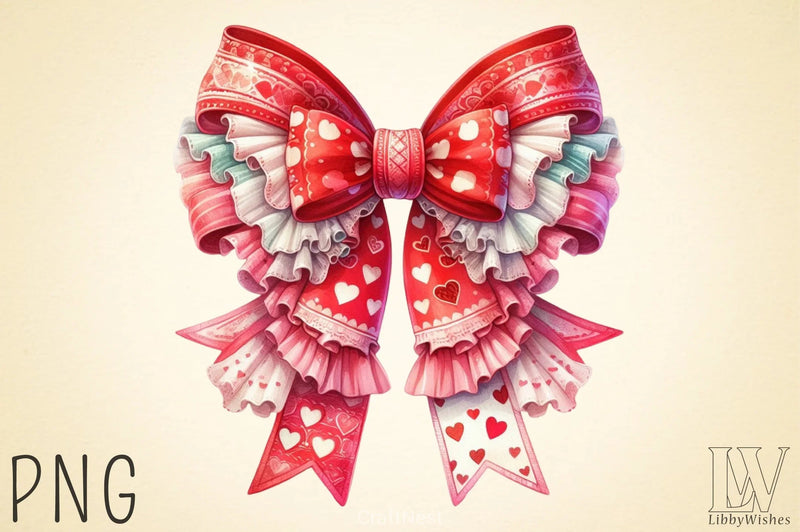 Coquette Valentine Clipart Bundle 14 - CraftNest - Digital Crafting and Art