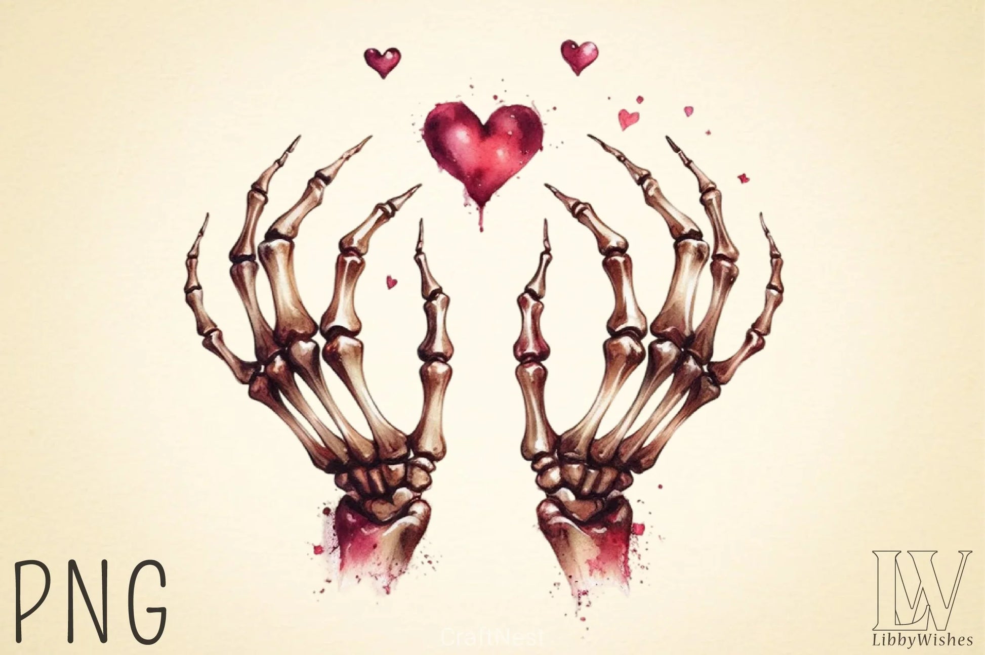 Valentine Skeleton Clipart Bundle 3 - CraftNest - Digital Crafting and Art