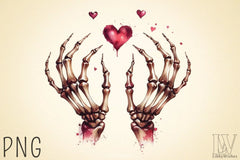 Valentine Skeleton Clipart Bundle 3 - CraftNest - Digital Crafting and Art