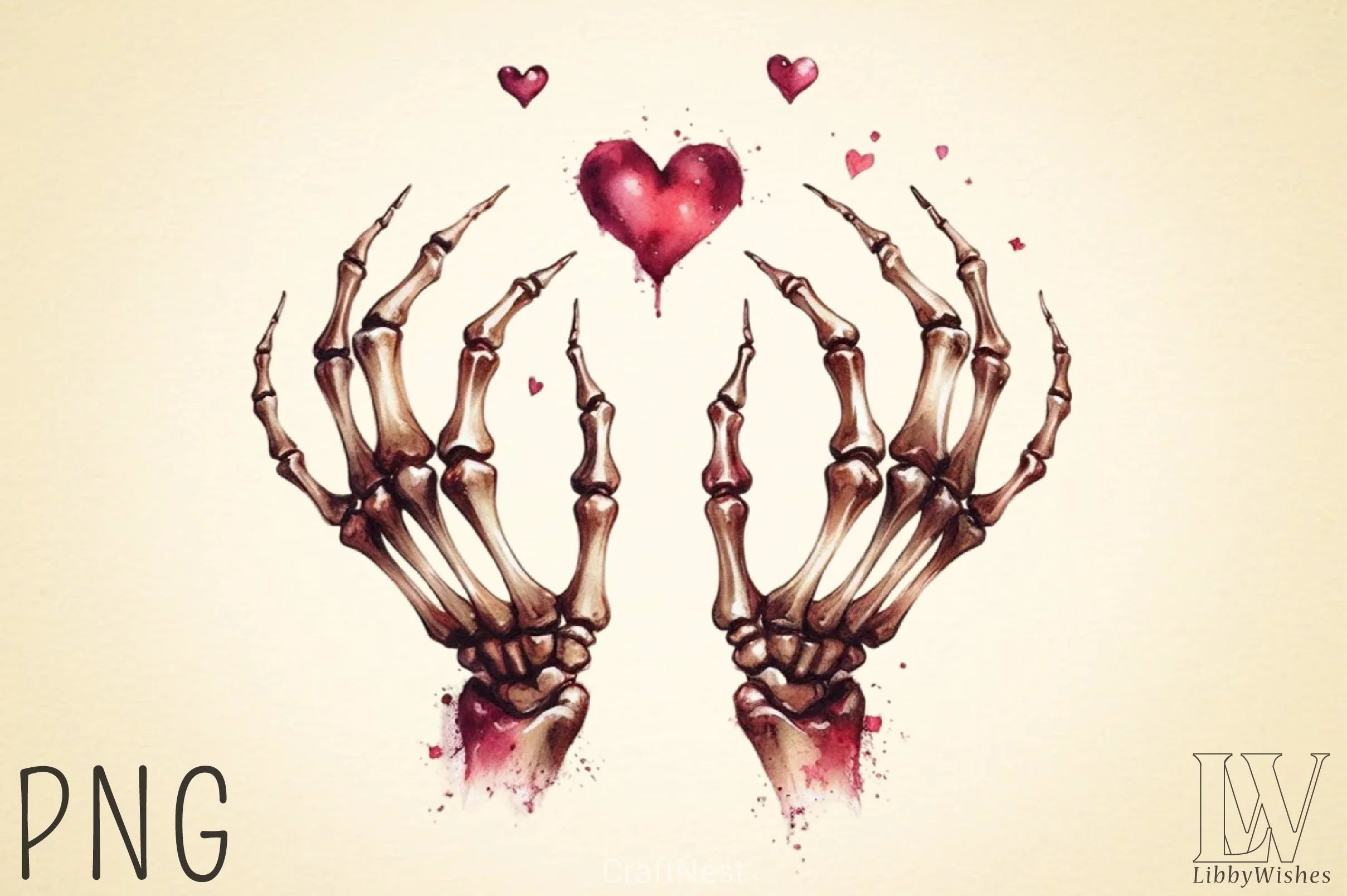 Valentine Skeleton Clipart Bundle 3 - CraftNest - Digital Crafting and Art