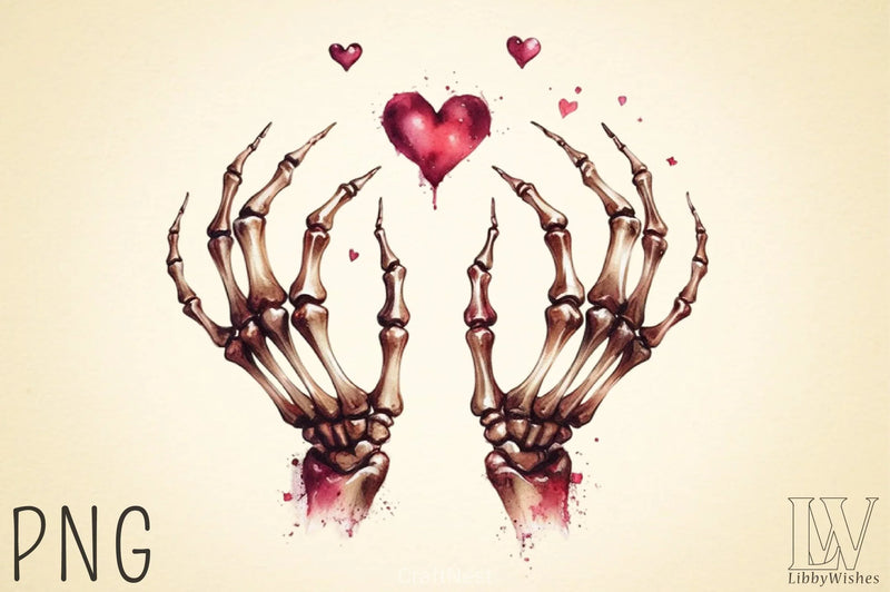 Valentine Skeleton Clipart Bundle 3 - CraftNest - Digital Crafting and Art