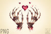 Valentine Skeleton Clipart Bundle