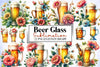 Beer Glass Clipart Bundle