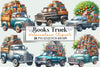 Books Truck Clipart Bundle