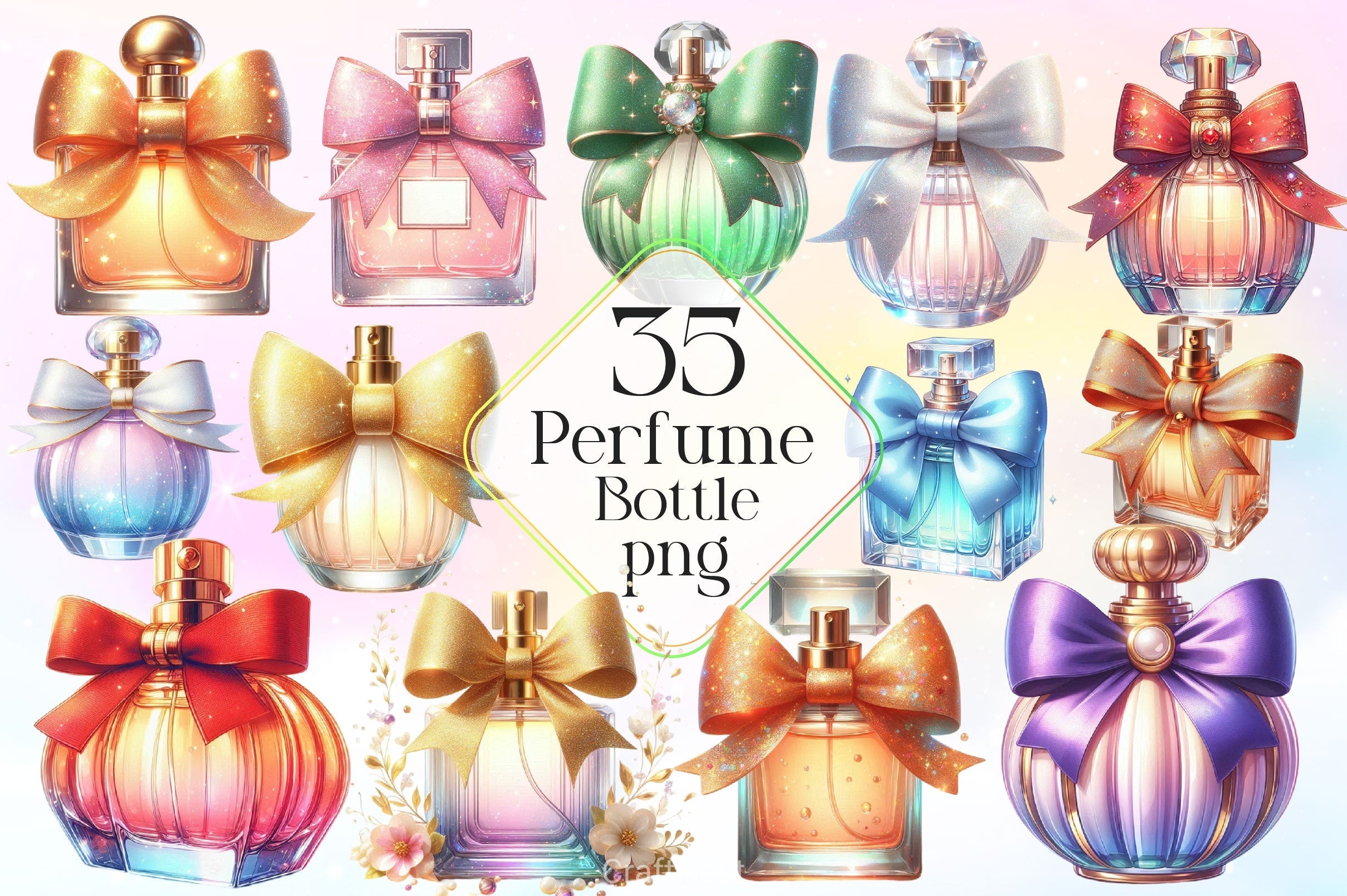 Perfume Bottle Clipart Bundle 2